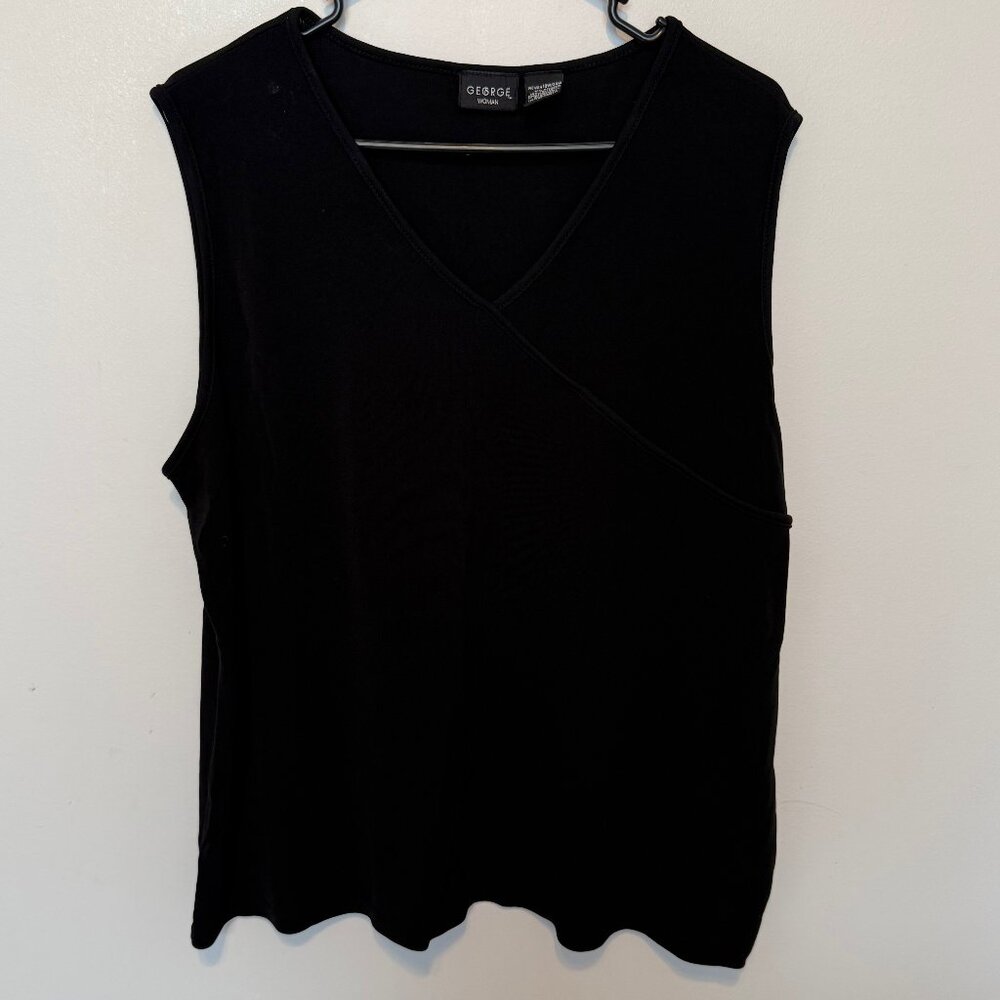 George Black V-Neck Womens Sleeveless top 18/20W